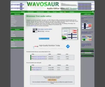 Wavosaur.com(WAVOSAUR is a free audio editor for Windows with VST plugins support. The program) Screenshot