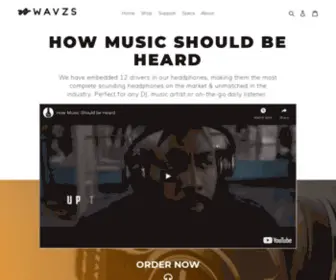 WavZS.com(Wavzs The Worlds Loudest Bluetooth Headphones) Screenshot