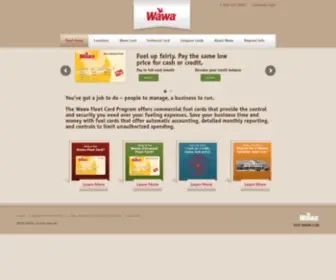 Wawafleet.com(Wawa Fleet Fuel Cards) Screenshot