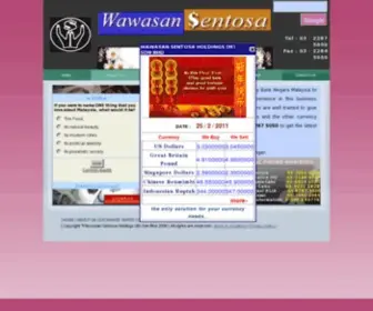 Wawasanmoneychanger.com.my(WAWASAN SENTOSA) Screenshot