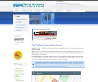 Wawnc.org(Water Authority of Western Nassau County) Screenshot