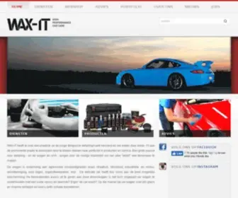 Wax-IT.be(WAX-IT High Performance Car Care) Screenshot