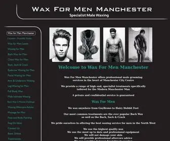 Waxformenmanchester.co.uk(Wax for Men Manchester offers a selection of specialist treatments for men including) Screenshot