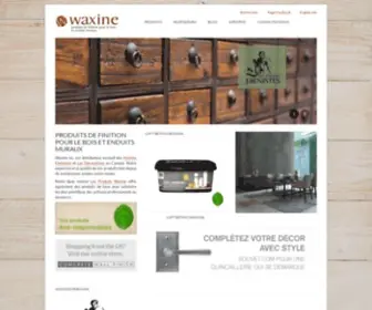 Waxine.com(Produits de finition pour le bois et enduits muraux) Screenshot