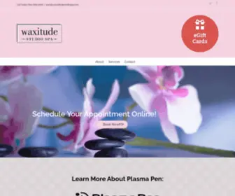 Waxitudestudiospa.com(Learn More About Plasma Pen) Screenshot