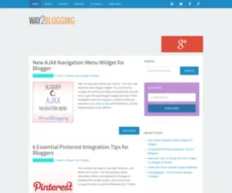 Way2Blogging.org(Blogger Widgets) Screenshot