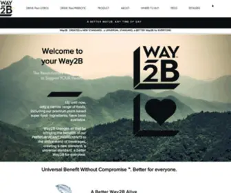 Way2Byou.com(Way2B is a Healthy Lifestyle Brand) Screenshot