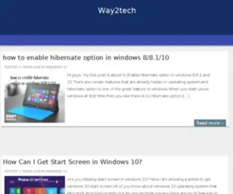 Way2Tech.net(Internet) Screenshot