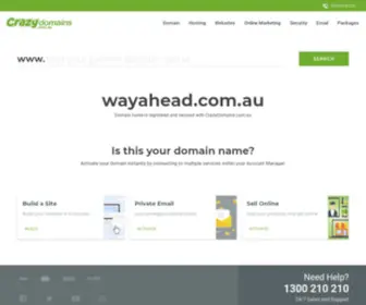 Wayahead.com.au(Crazy Domains) Screenshot