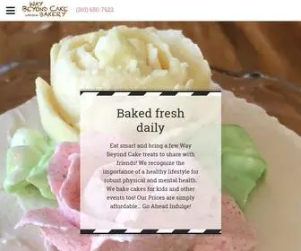 Waybeyondcakebakery.com(Way Beyond Cake Bakery) Screenshot