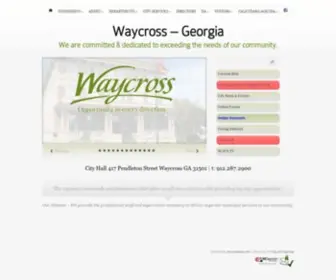 Waycrossga.com(City of Waycross) Screenshot