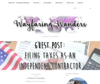 Wayfaringwanders.com(A Lifestyle & Travel Blog) Screenshot