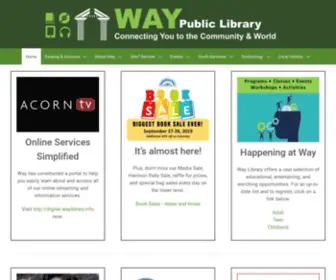 Waylibrary.info(Home page of Way Public Library) Screenshot