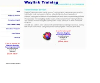 Waylink.co.uk(Resources, information and exercises for international students and teachers of English and Mandarin Chinese) Screenshot