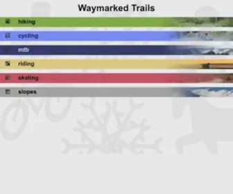 Waymarkedtrails.org(Waymarked Trails) Screenshot