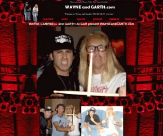 Wayneandgarth.com(Wayne and Garth from Wayne's World lookalikes) Screenshot