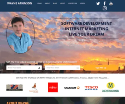 Wayneatkinson.com(Wayne Atkinson) Screenshot