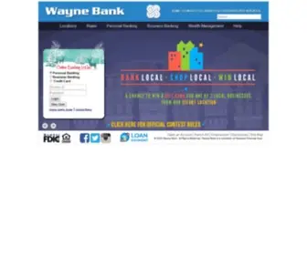 Waynebank.com(Wayne Bank) Screenshot