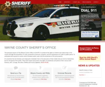 Waynecosheriff.org(Wayne County Sheriff's Office) Screenshot