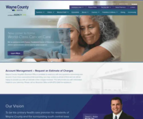 Waynecountyhospital.org(Wayne County Hospital & Clinic System) Screenshot