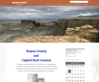 Waynecountyutah.org(Wayne County Utah) Screenshot