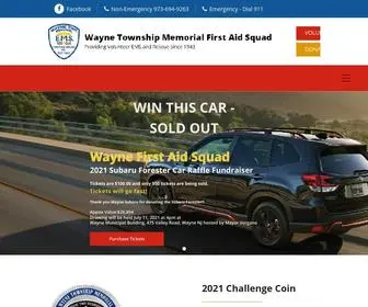 Waynefirstaid.com(Wayne Township Memorial First Aid Squad) Screenshot