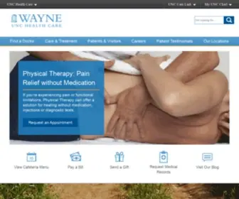 Waynehealth.org(Wayne UNC Health Care) Screenshot