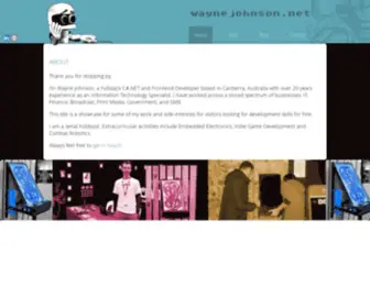 Waynejohnson.net(About) Screenshot