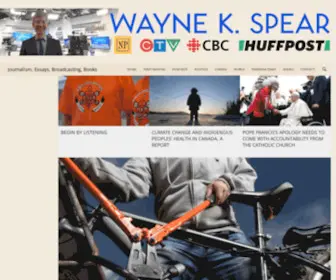 Waynekspear.com(Journalism) Screenshot