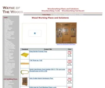 Wayneofthewoods.com(Woodworking Plans and Solutions) Screenshot