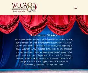 Waynesboropaconcerts.com(Waynesboro Community Concert Association) Screenshot