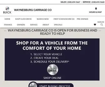 Waynesburgcarriageco.com(The auto repair center at Waynesburg Carriage Co) Screenshot