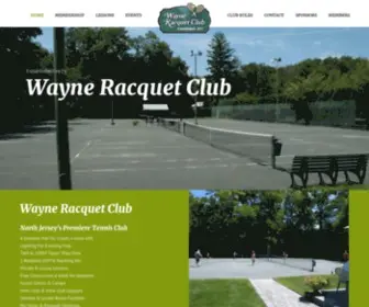 Waynetennis.com(Wayne Racquet Club) Screenshot