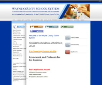 Waynetn.net(Wayne County Schools) Screenshot