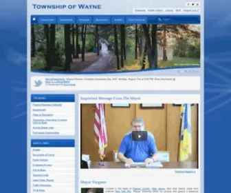 Waynetownship.com(Wayne Township NJ's Official Web Site) Screenshot