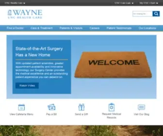 Wayneunc.org(Wayne UNC Health Care) Screenshot