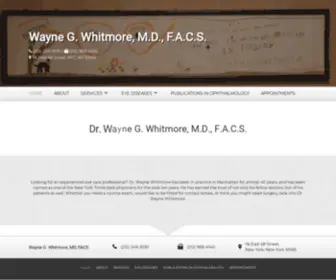 Waynewhitmoremd.com(Eye Examination and Treatments) Screenshot