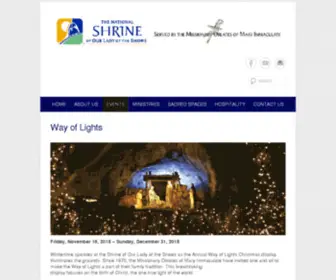 Wayoflights.org(The National Shrine of Our Lady of the Snows) Screenshot