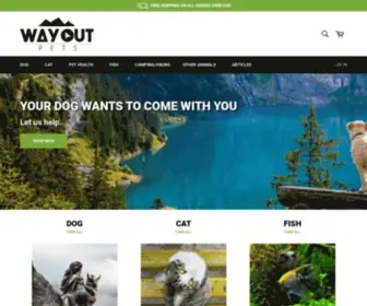 Wayoutpets.com(Way Out Pets) Screenshot