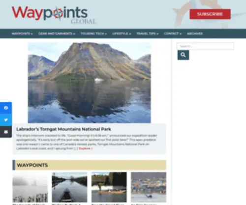 WaypointsGlobal.com(Portal to All Things Travel) Screenshot