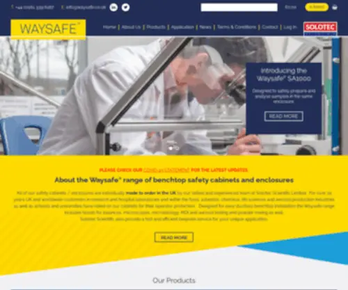 Waysafe.co.uk(Safety Cabinets) Screenshot