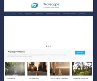 Wayscapecounseling.org(Professional counseling) Screenshot