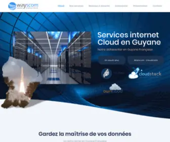 Wayscom.net(Wayscom Opérateur de services internet en Guyane) Screenshot