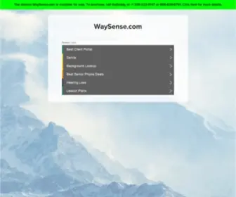 Waysense.com(途上网) Screenshot