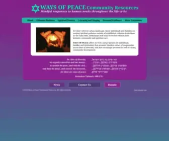 Waysofpeace.org(Ways of Peace) Screenshot