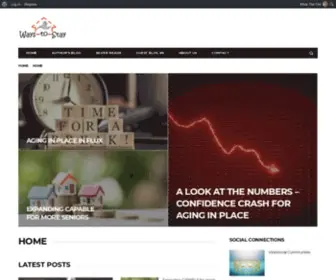 Waystostay.org(Aging in place for boomers) Screenshot