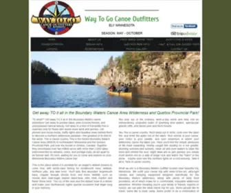 Waytogooutfitters.com(BWCA Canoe Trip Outfitters in Ely) Screenshot