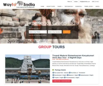 Waytoindia.com(Travel to India with experts on India tours) Screenshot