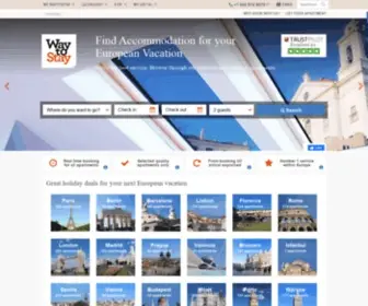 Waytostay.com(10270 geweldige vakantieappartementen in 502 Europese topsteden) Screenshot