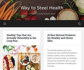 Waytosteelhealth.live(In healthy body healthy spirit) Screenshot